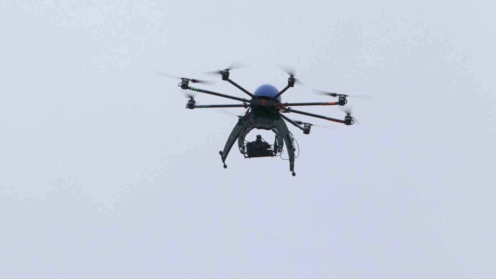 Imagen de un dron policial en Alemania.