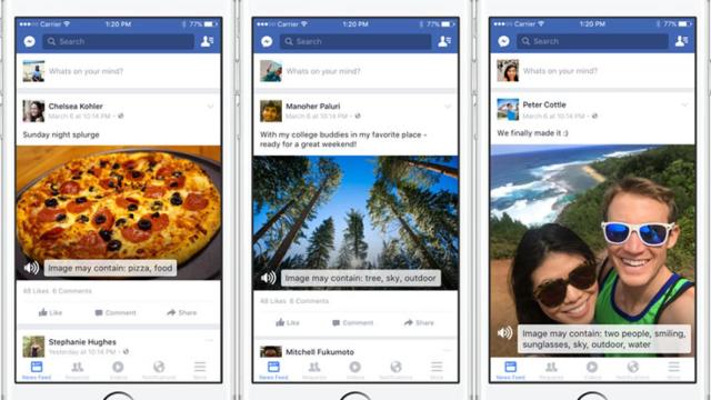 Facebook utiliza la inteligencia artificial para ayudar a las personas invidentes