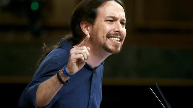 El secretario general de Podemos, Pablo Iglesias, este miércoles.