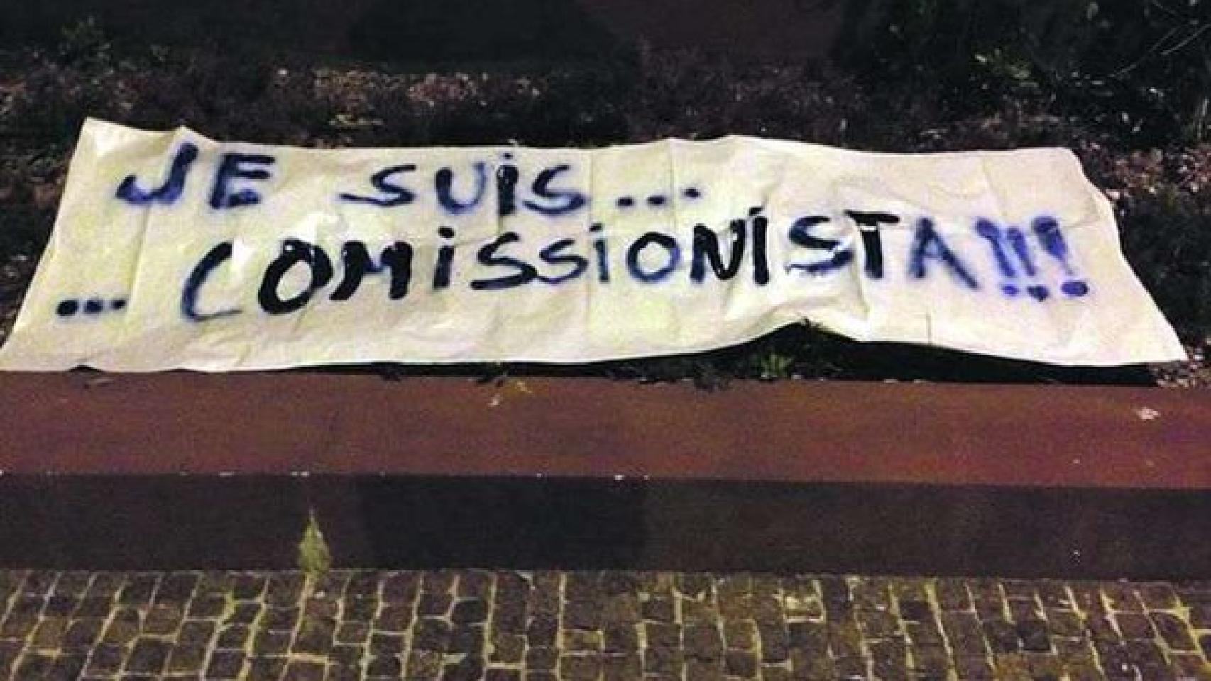 Pancarta en contra del presidente del Oporto