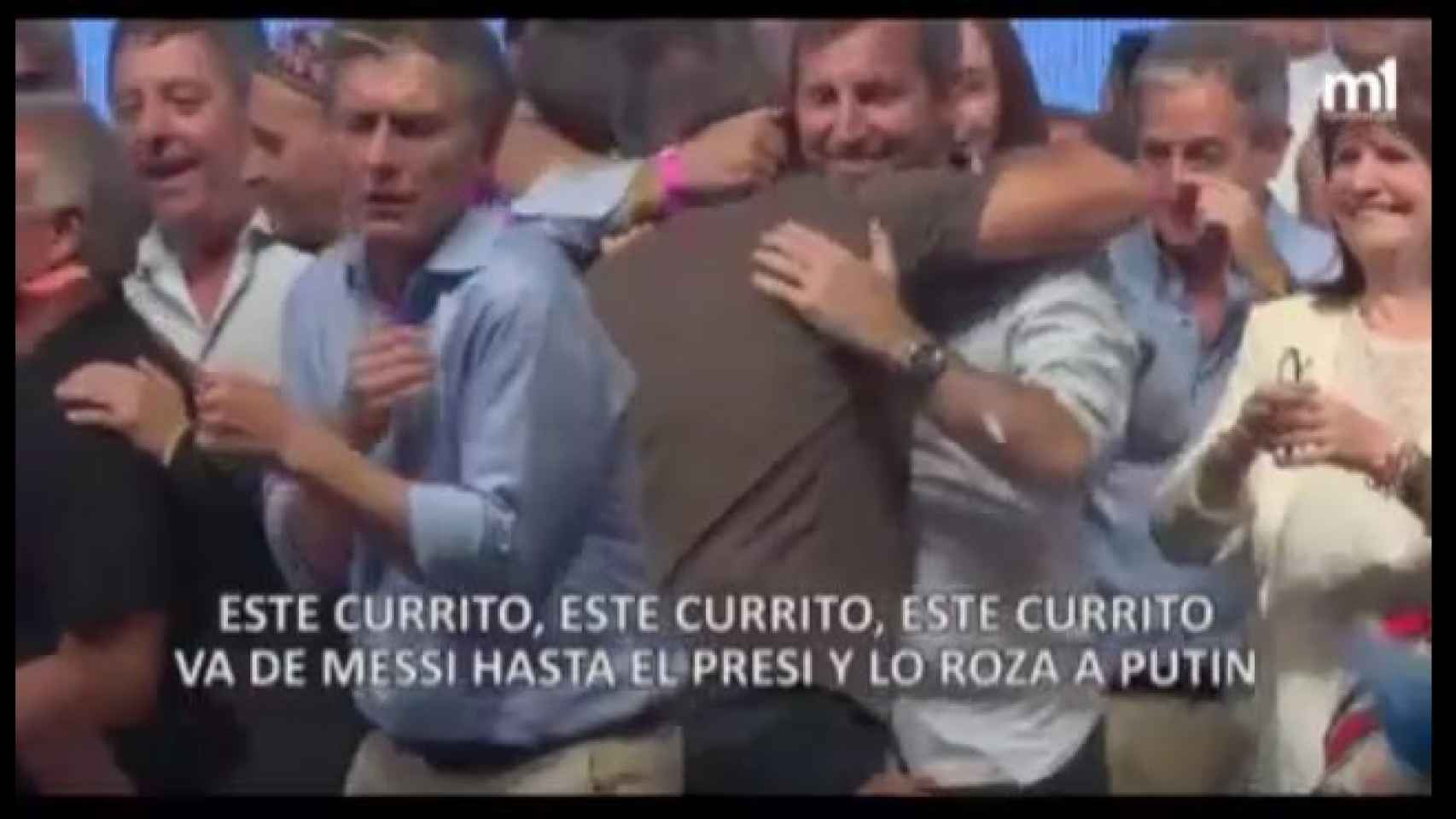 Macri dándolo todo en el reggaeton de los papeles de Panamá.