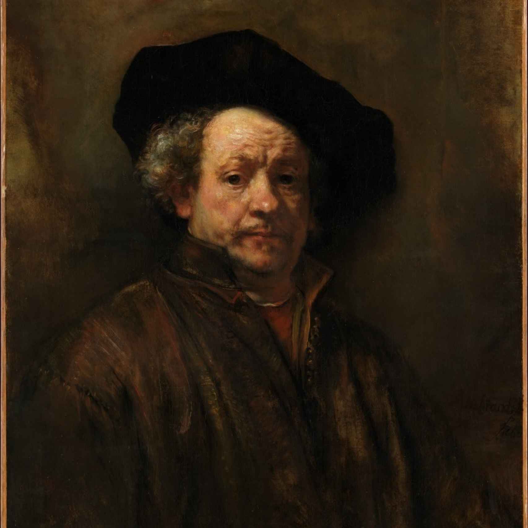 Autorretrato de Rembrandt, en el Metropolitan Museum of Art.