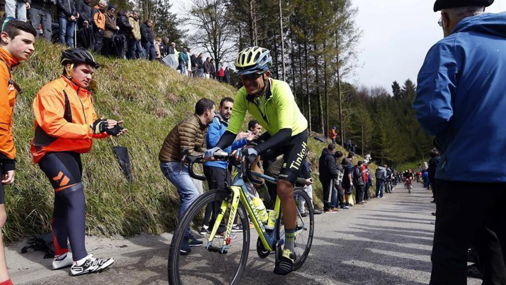 Alberto Contador, en la Vuelta al País Vasco.