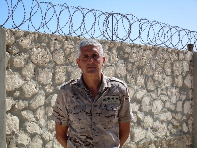 El coronel Carcaño, al frente del operativo español en Somalia.