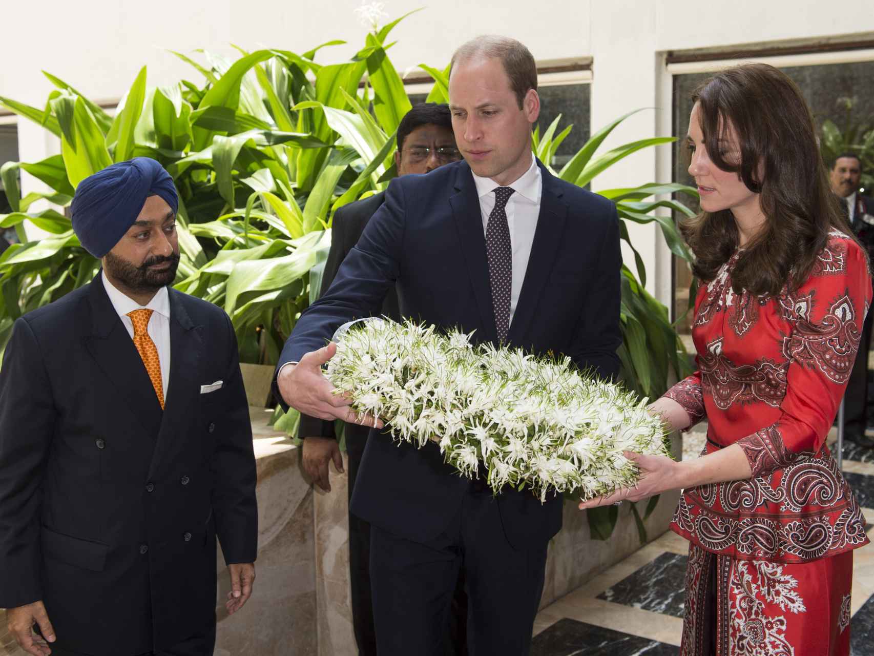 Guillermo y Kate durante su viaje oficial la India