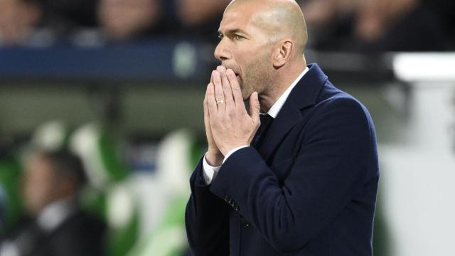 Zinedine ZIdane en el partido de ida.