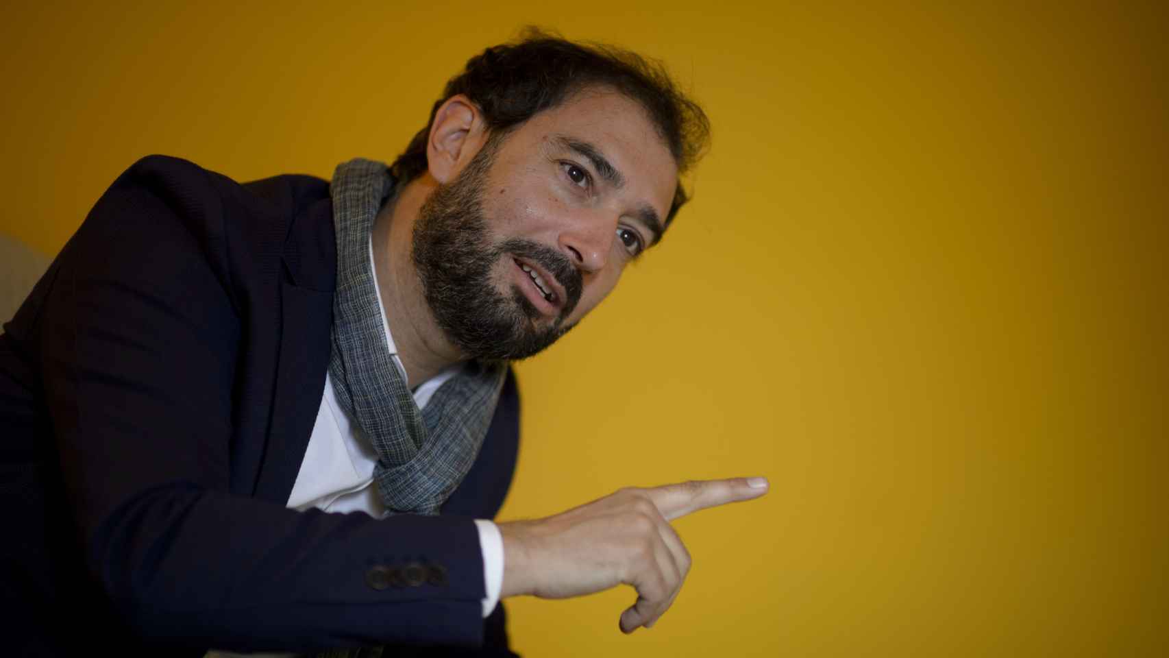El escritor catalán, durante la entrevista.