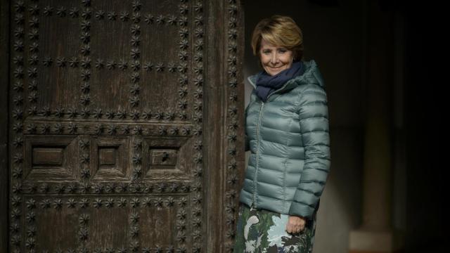 Esperanza Aguirre en la Plaza de la Villa