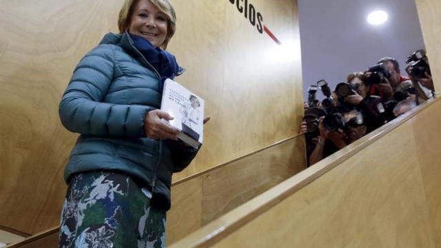 Esperanza Aguirre, durante la presentación de su libro.