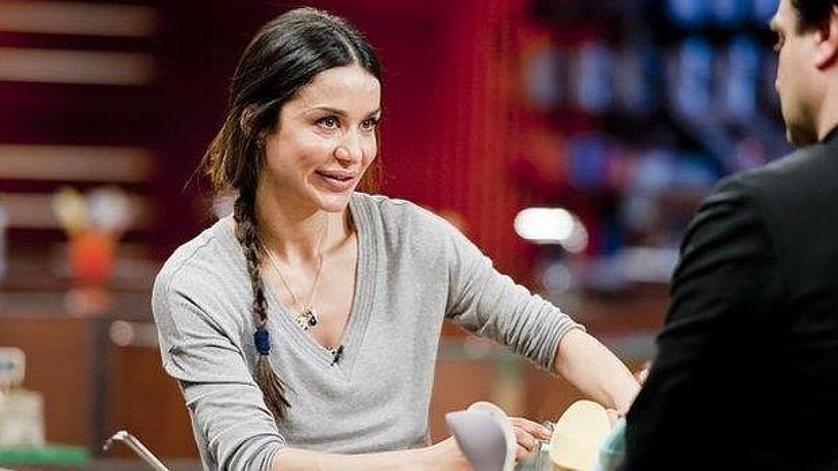 La modelo Mónica Rosón, en un momento del programa 'MasterChef'