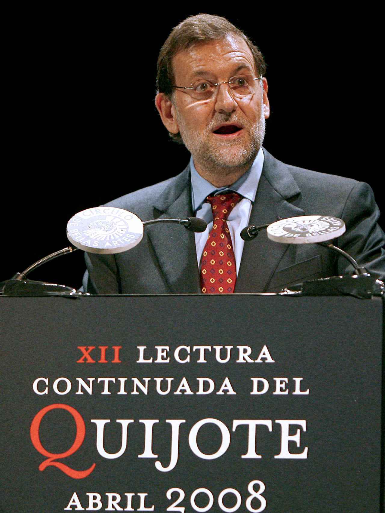 Mariano Rajoy en la lectura de El Quijote.
