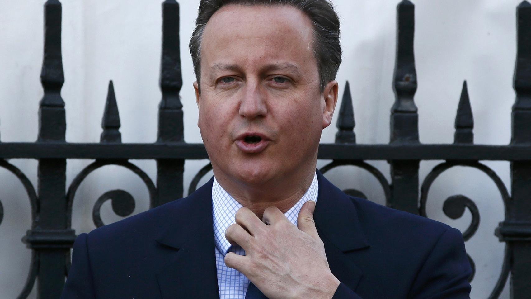 David Cameron en Londres durante un homenaje a las víctimas del terrorismo