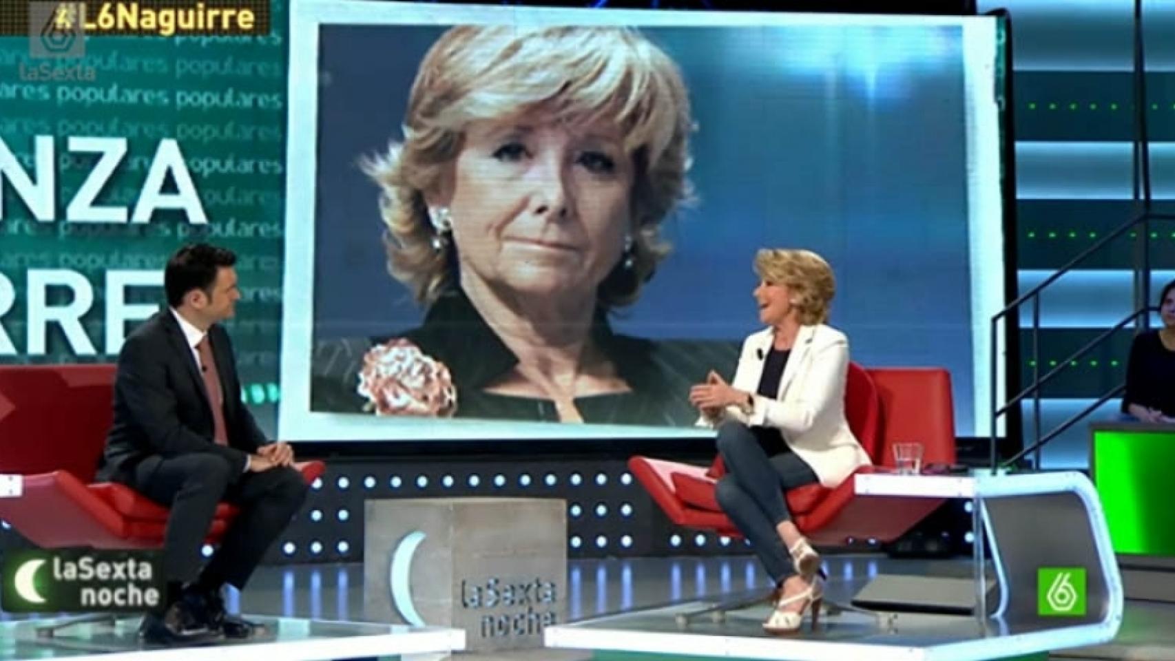 Esperanza Aguirre regresa a 'laSexta Noche' después de criticar el programa