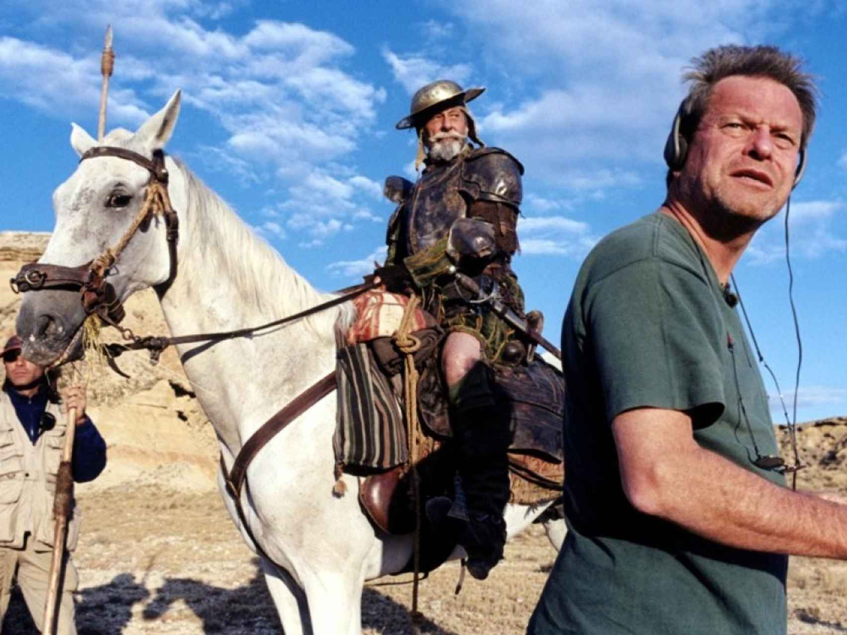 Terry Gilliam en el rodaje infernal de El hombre que mató a Don Quijote.