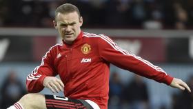 Wayne Rooney, durante un entrenamiento con el United.