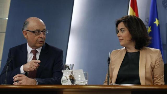 Sáenz de Santamaría y Montoro, en el Consejo de Ministros.