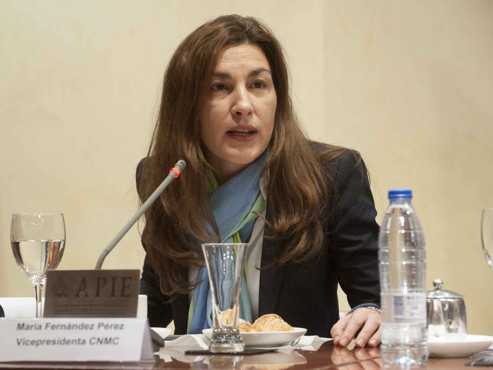 María Teresa Fernández, vicepresidenta de la Comisión Nacional de Mercados y Competencia.
