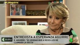 Esperanza Aguirre critica la promoción de laSexta a Podemos