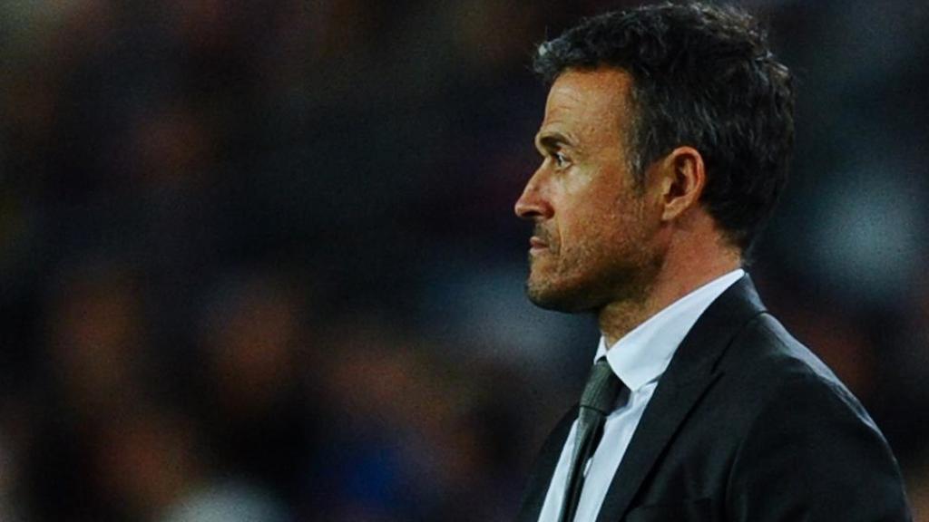 Luis Enrique, durante un partido