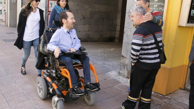 Pablo Echenique, este lunes en Zaragoza.