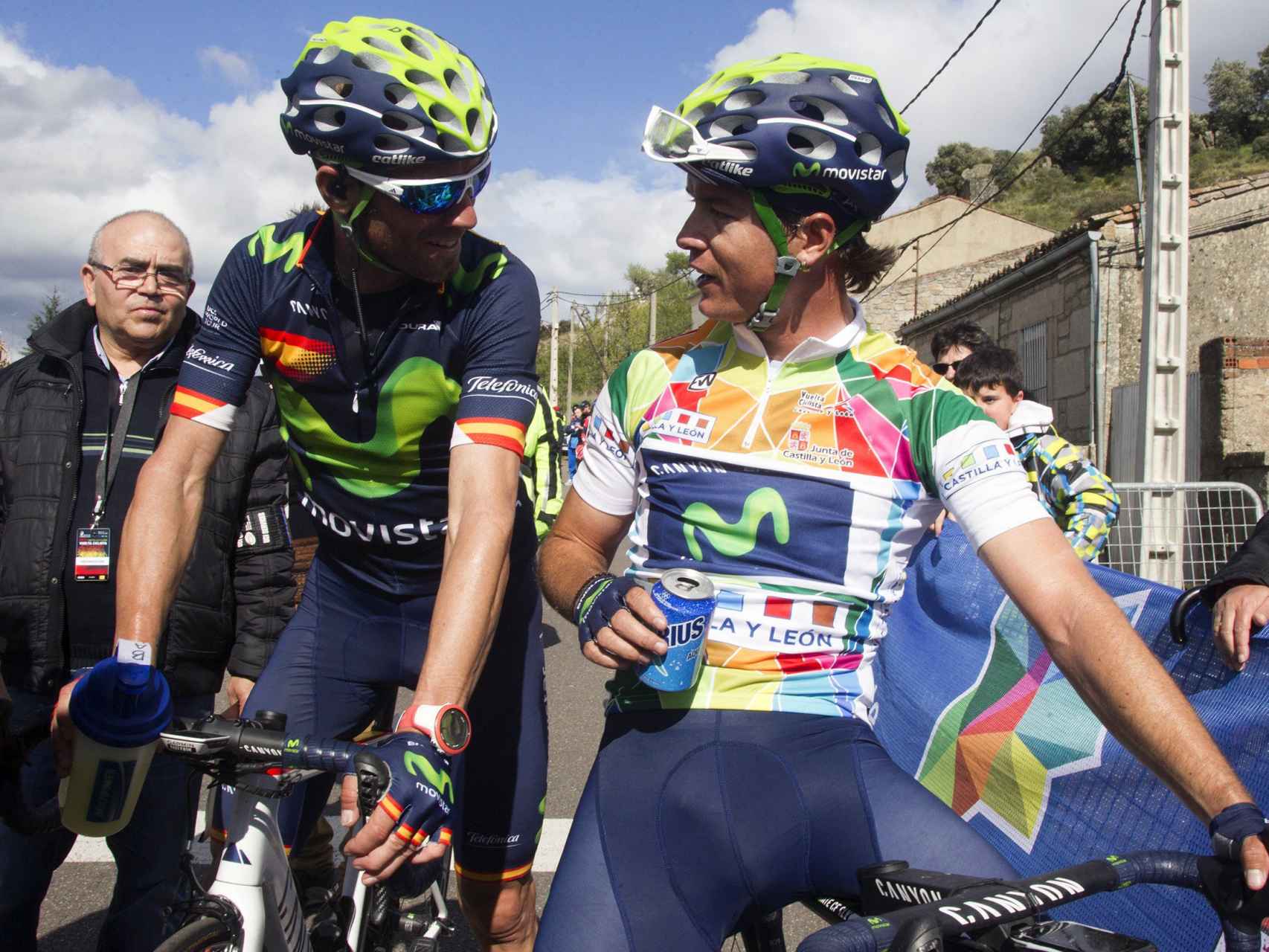 Betancur, junto a Valverde en la pasada Vuelta a Castilla y León.
