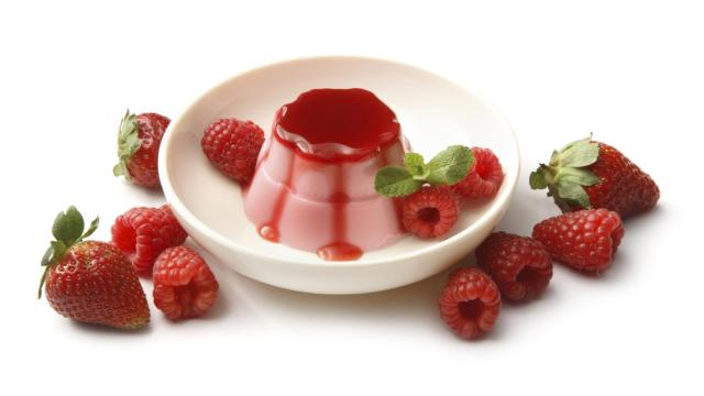 Pudin de fresas casero