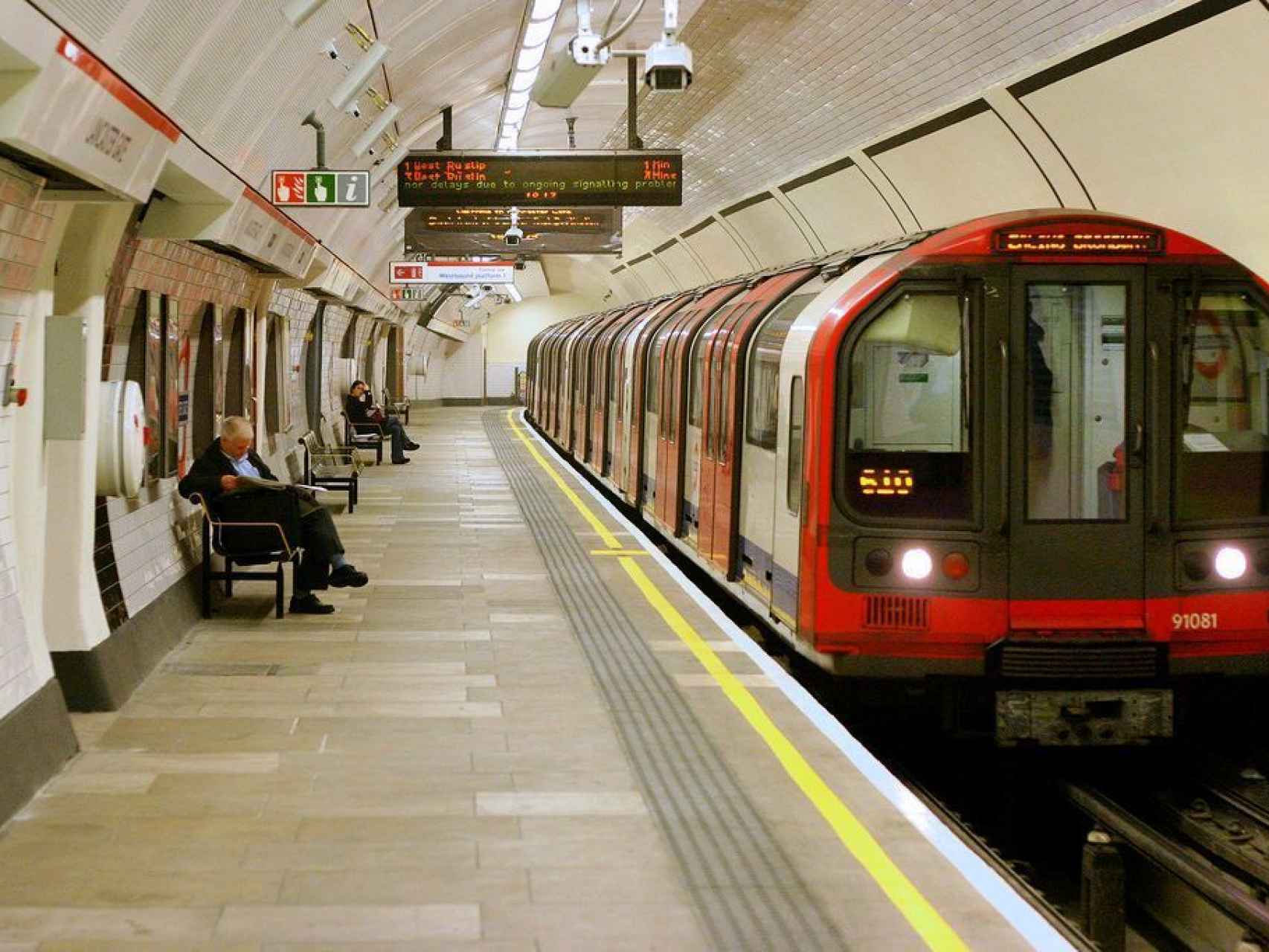 Interiore de Lancaster Gate, en el metro de Londres.