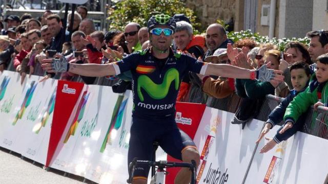 Valverde, en la Vuelta a Castilla y León.