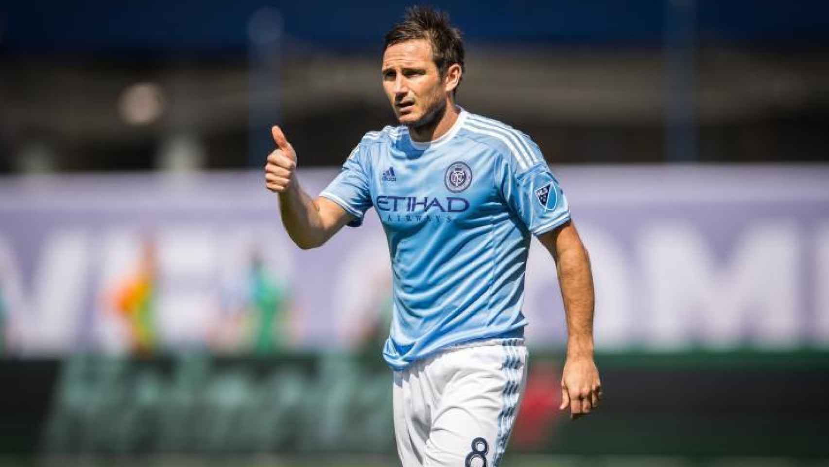 Frank Lampard durante un encuentro de la MLS.