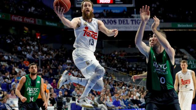 Sergio Rodríguez durante el encuentro de la ACB ante el Joventut.