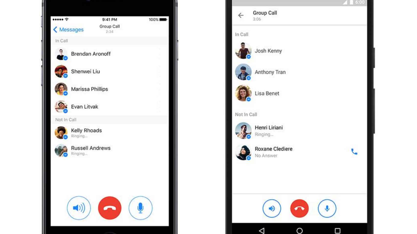 Facebook Messenger ahora permite llamadas en grupo