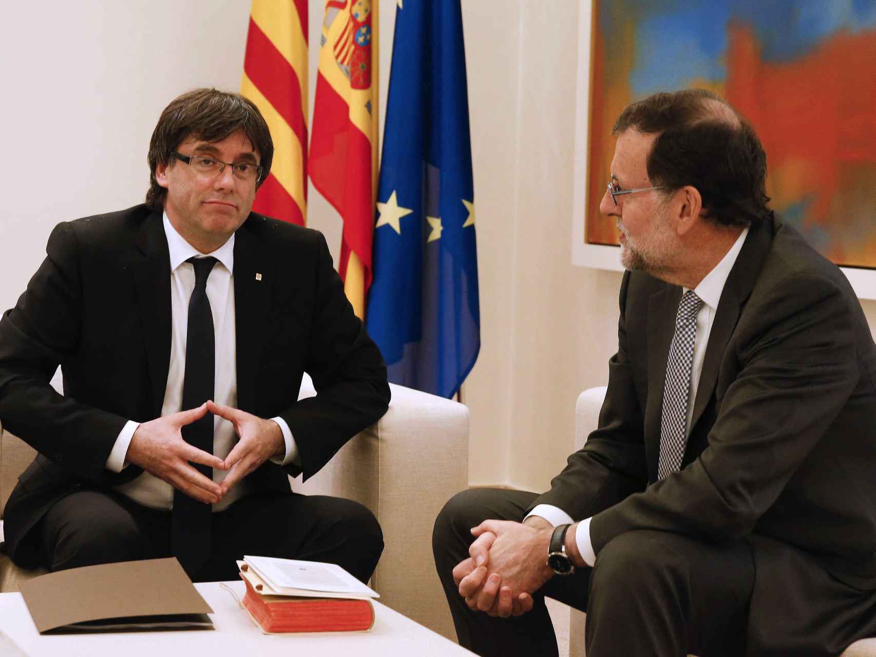 El presidente del Gobierno, Mariano Rajoy y el de la Generalitat, Carles Puigdemont.