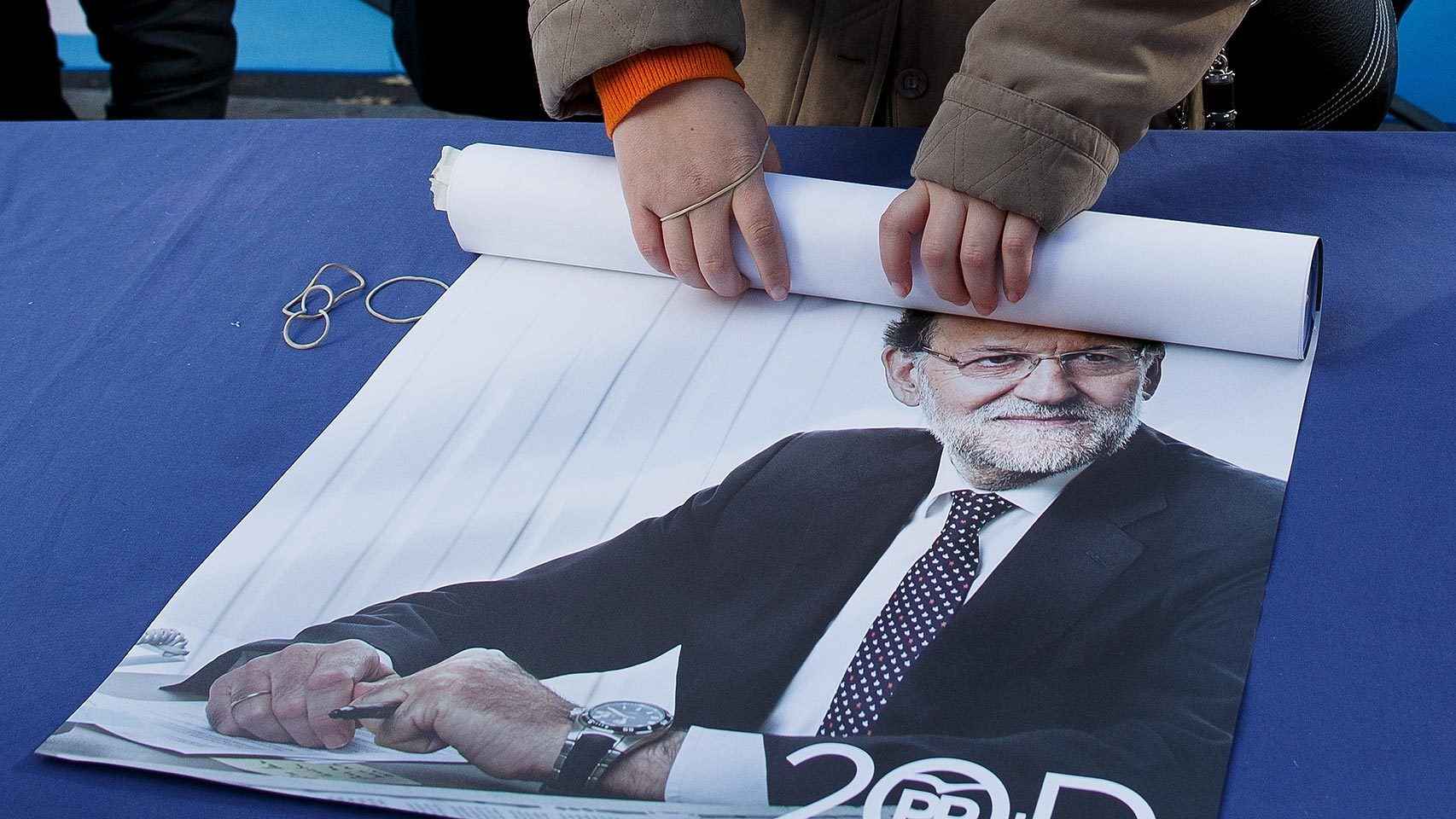 Cartel electoral de Rajoy del 20D.