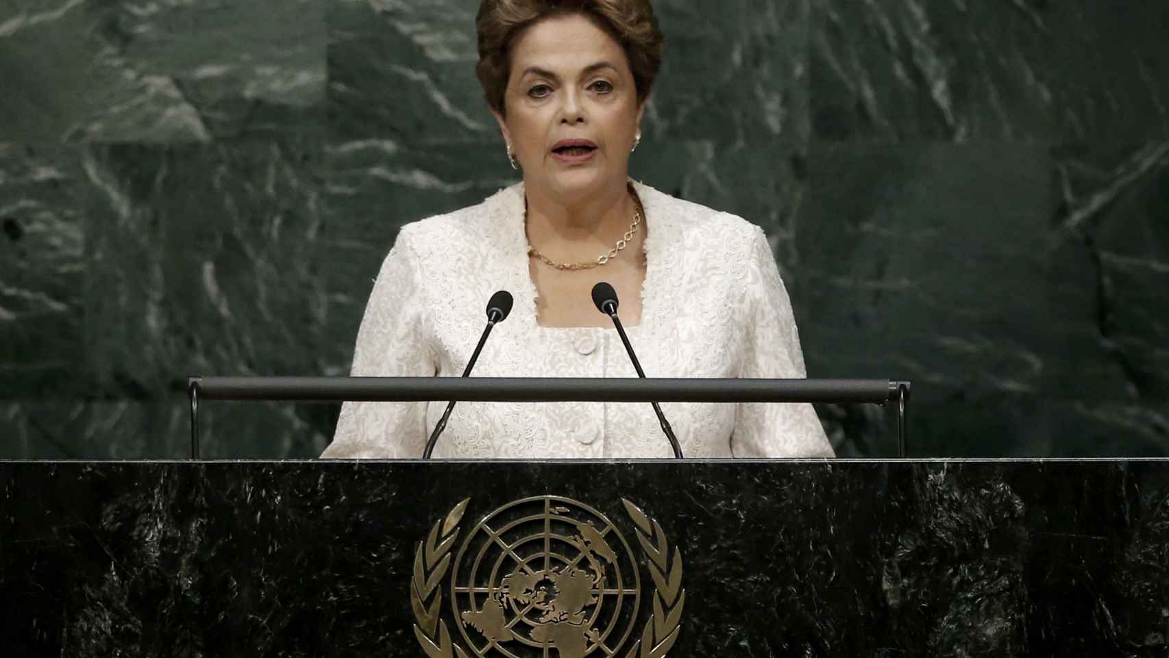 Rousseff habla ante la Asamblea de la ONU.