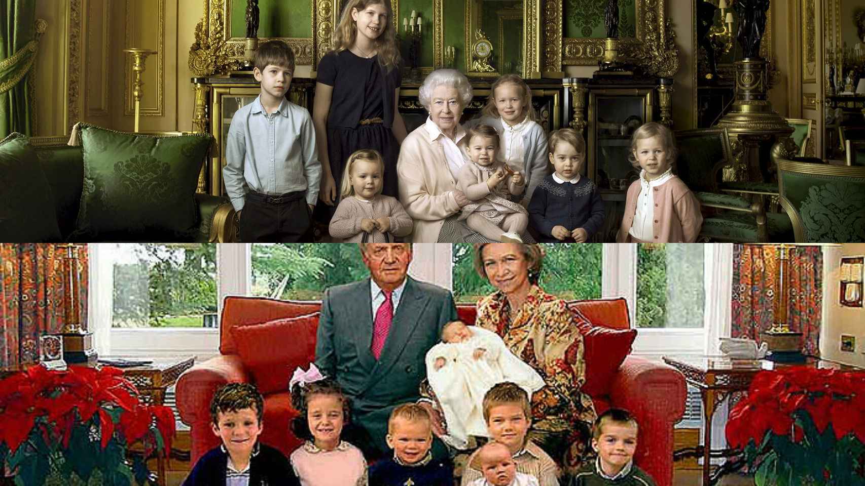 ¡Cómo van a ser estas dos familias reales iguales¡
