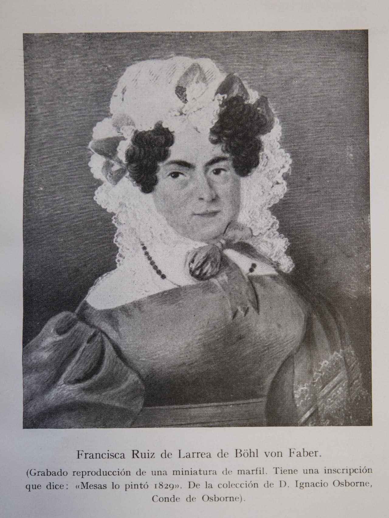 Frasquita Larrea, madre de Cecilia Böhl de Faber y emparentada con Bertín Osborne.