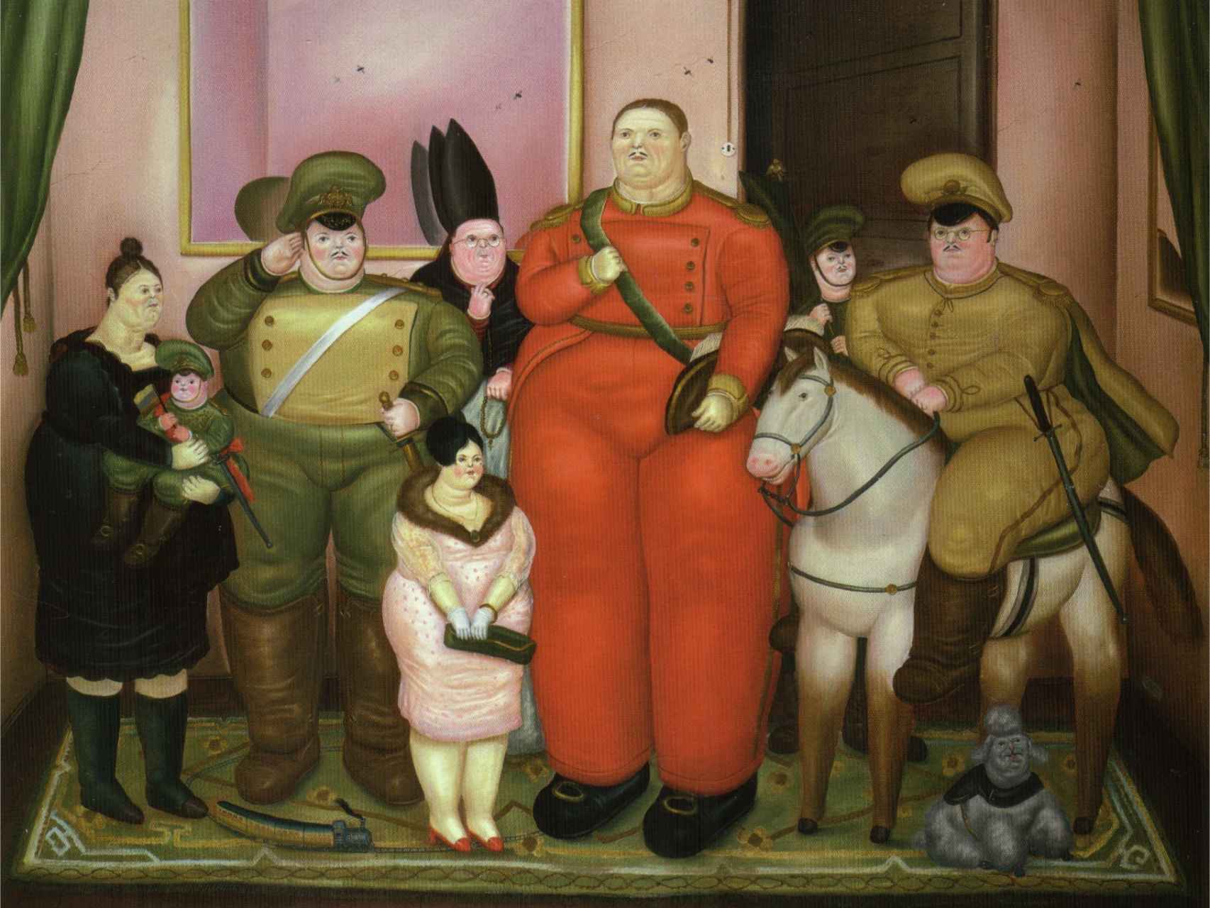 Retrato oficial de la Junta Militar por Fernando Botero.