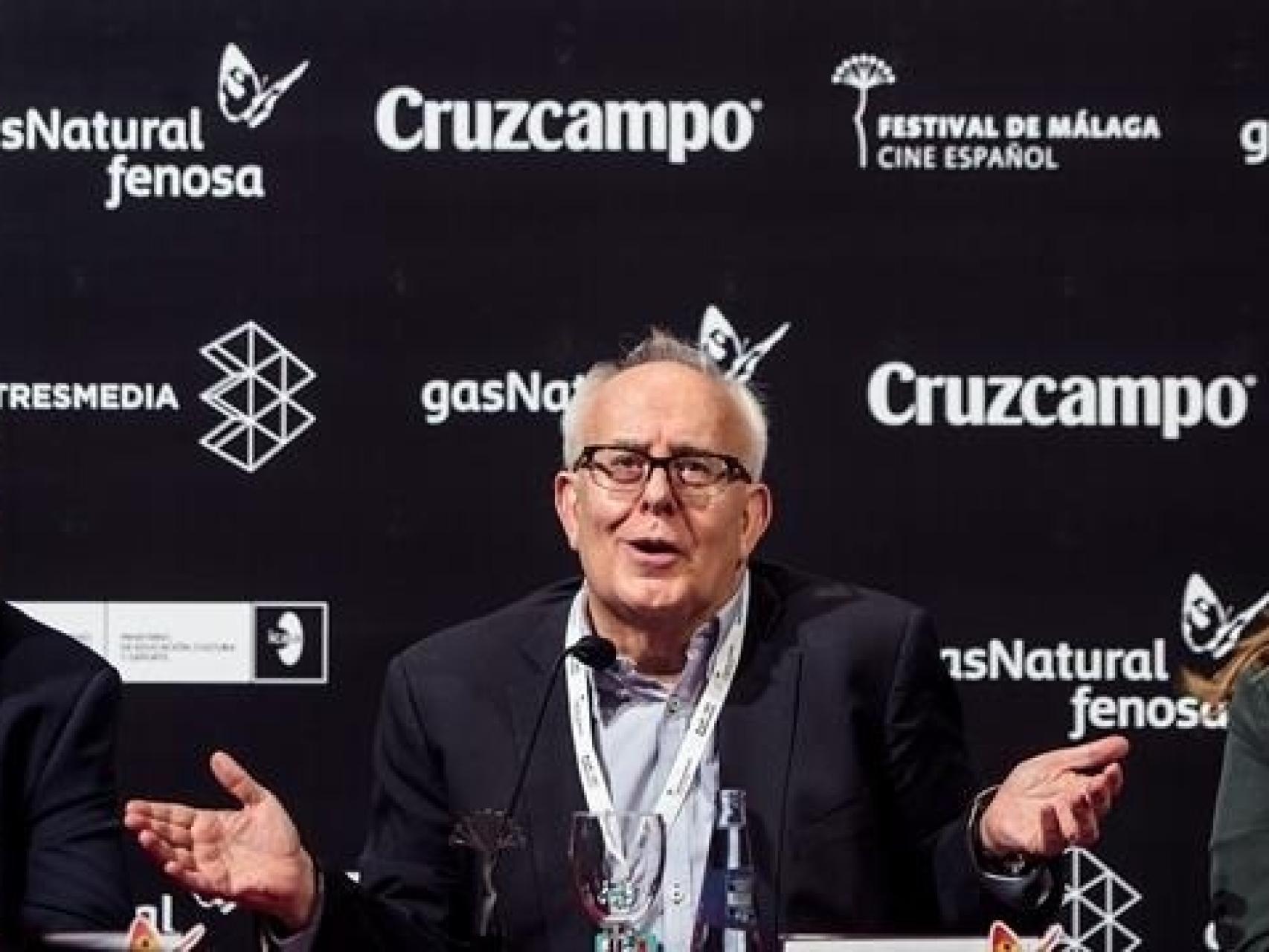 Ramón Colom durante la rueda de prensa ofrecida en Málaga.