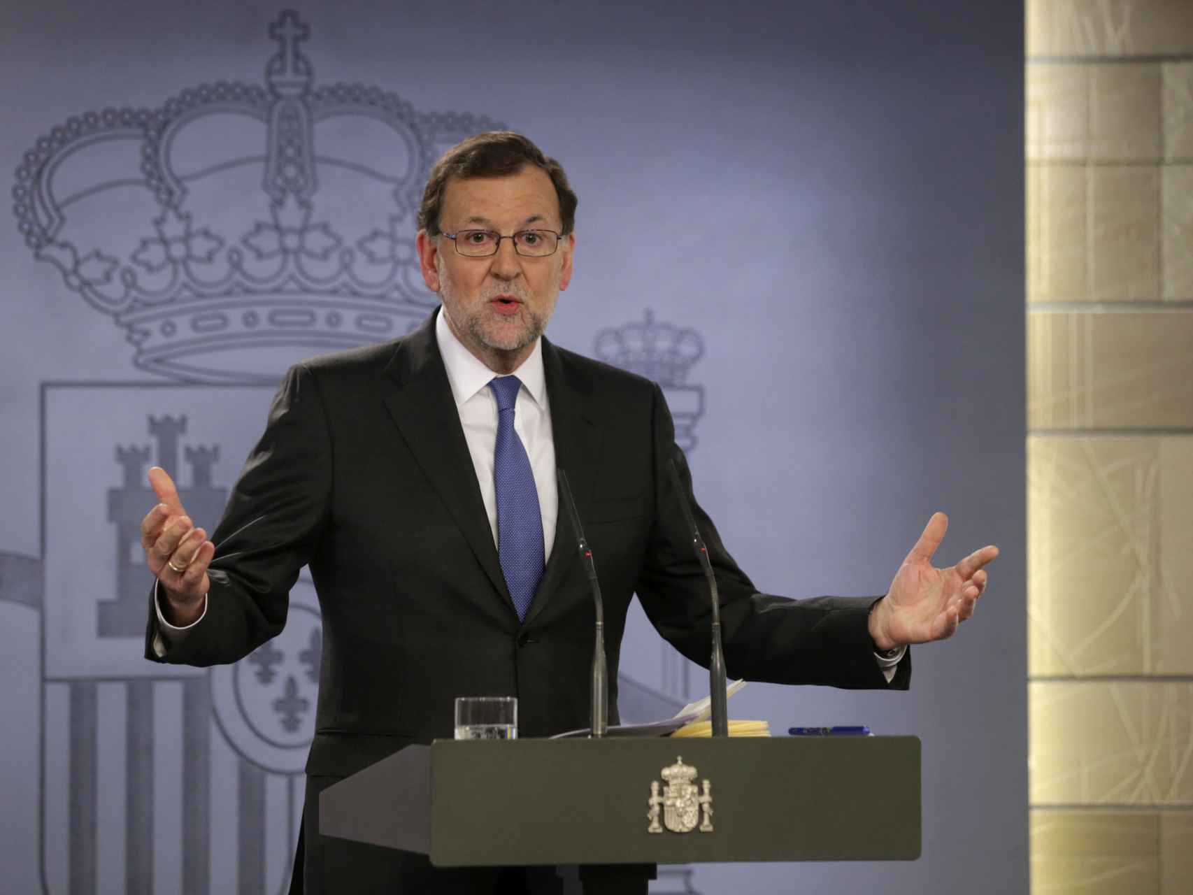 Rajoy, tras la comparecencia ante el rey.