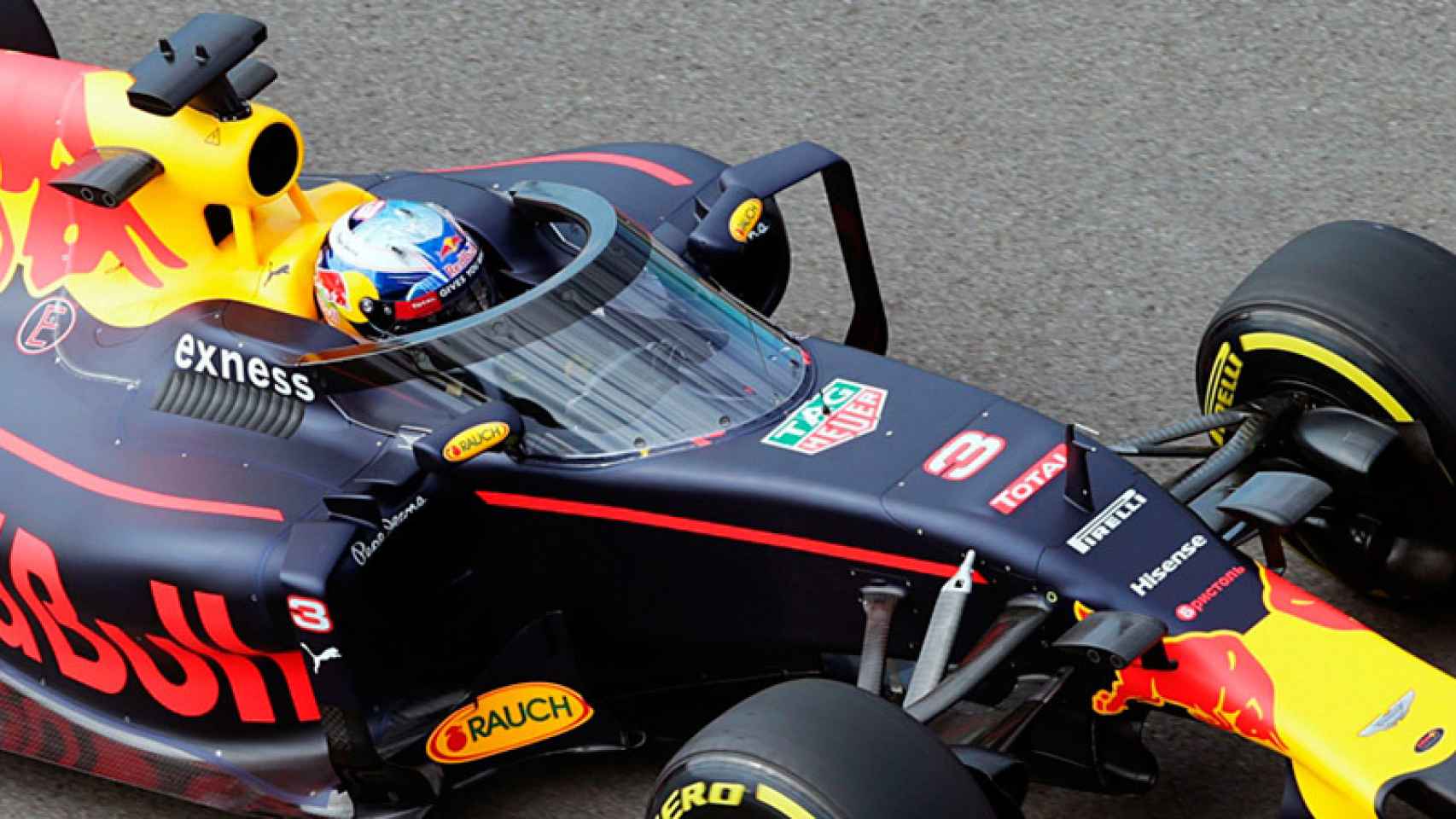 Ricciardo prueba el aeroscreen