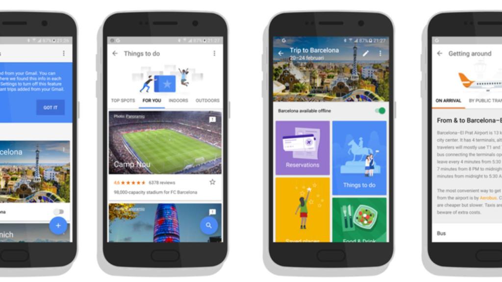 Google Trips, así será la completísima aplicación de viajes de Google