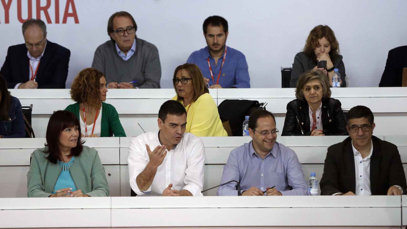 Sánchez, en el Comité Federal de este sábado en Madrid.
