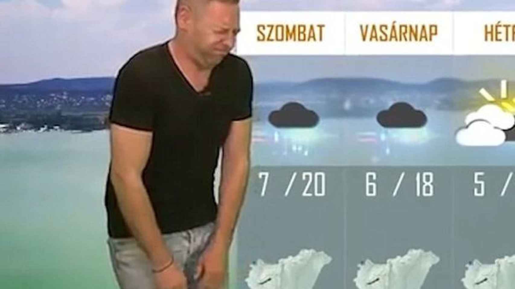 Szilard Horvath, presentador del tiempo en la televisión húngara