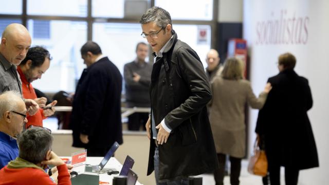 Eduardo Madina, en la sede del PSOE en la calle Ferraz en una foto de archivo.