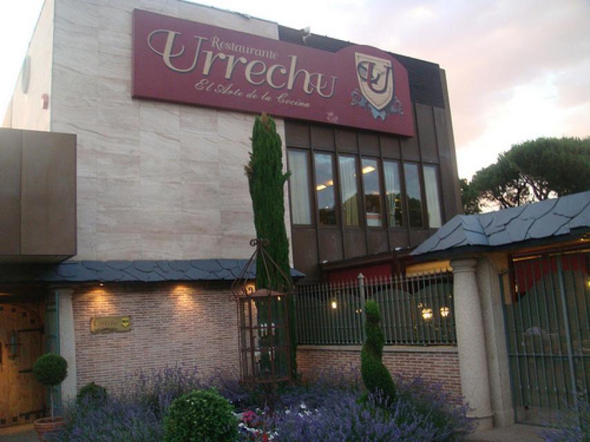 Fachada del restaurante Urrechu donde se da cita lo más granado de Pozuelo