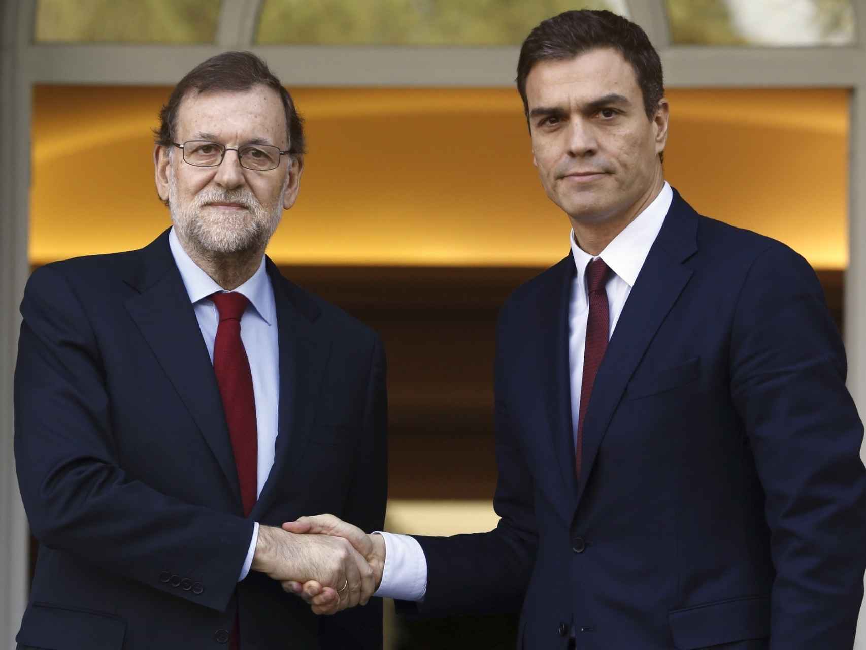 Mariano Rajoy y Pedro Sánchez/ EFE