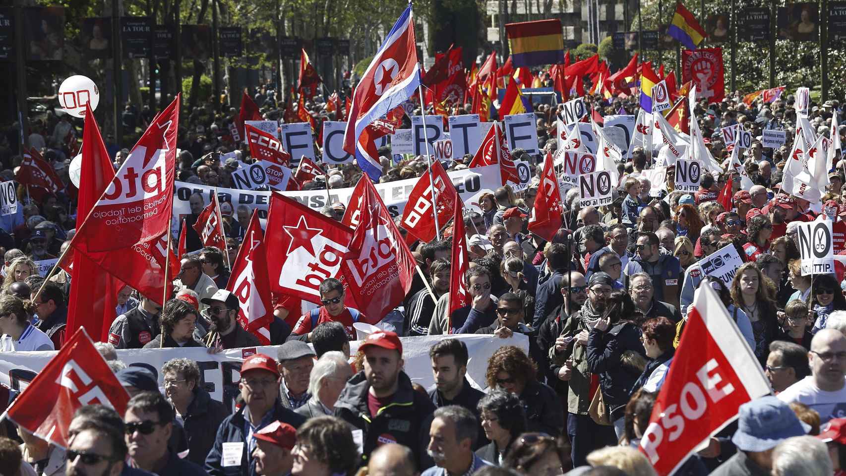 Las calles españolas piden el cambio por el 1 de mayo