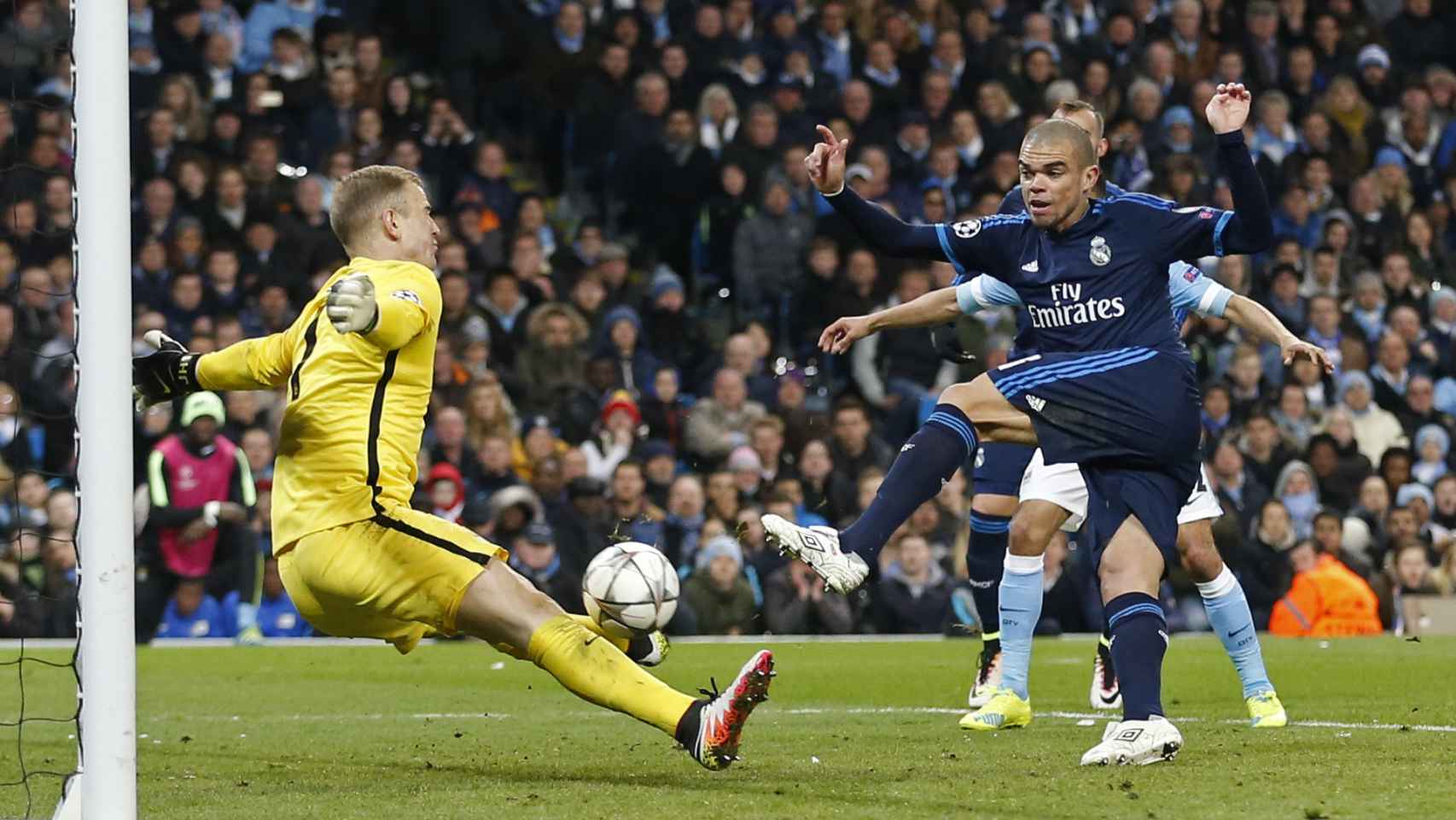 Oportunidad de Pepe en el Manchester City-Real Madrid.