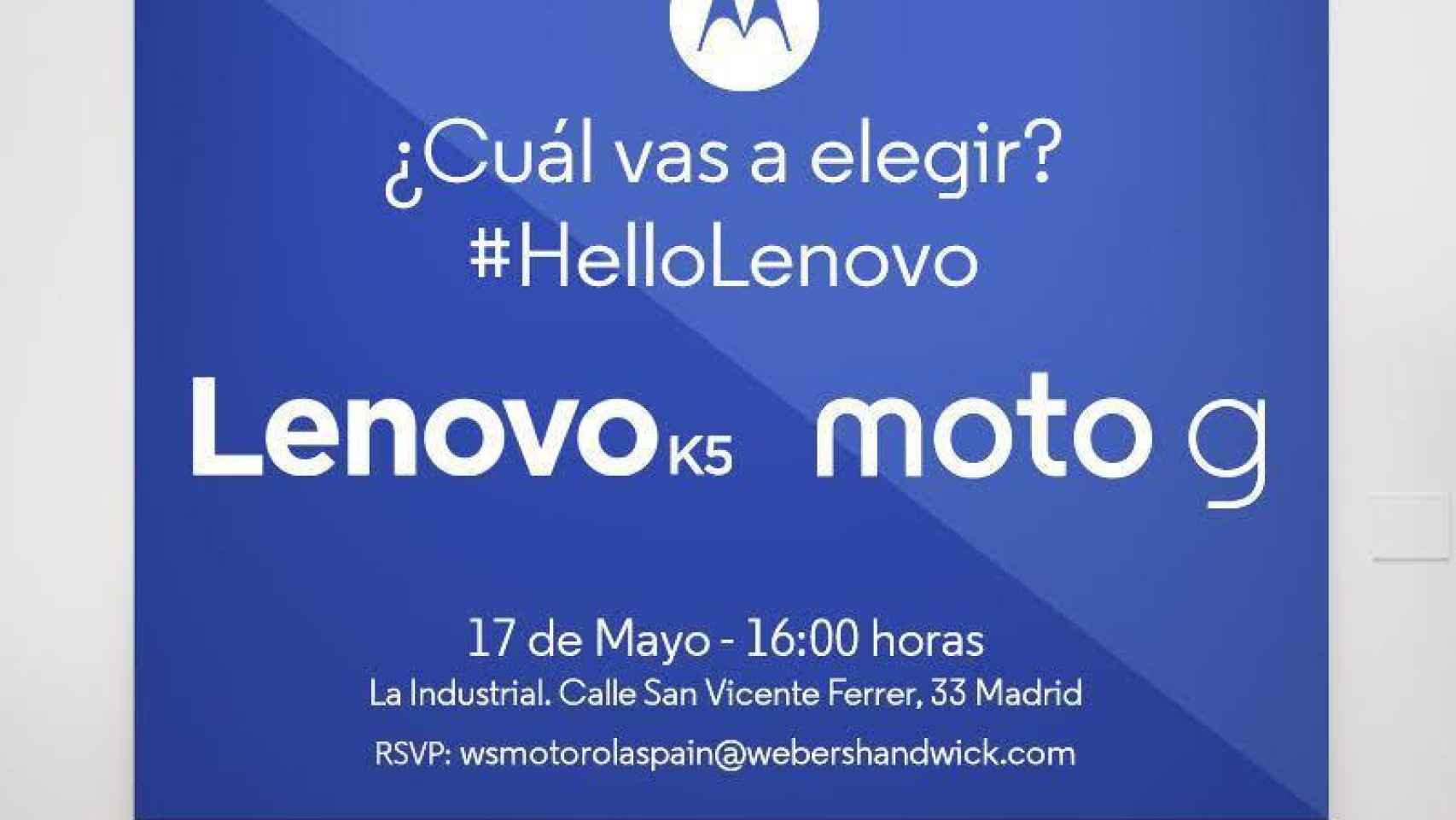 Motorola juega al despiste con la presentación del 17 de mayo