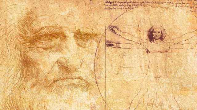 Leonardo da Vinci y el Hombre de Vitruvio.